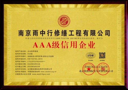 广东雨中行修缮科技有限公司